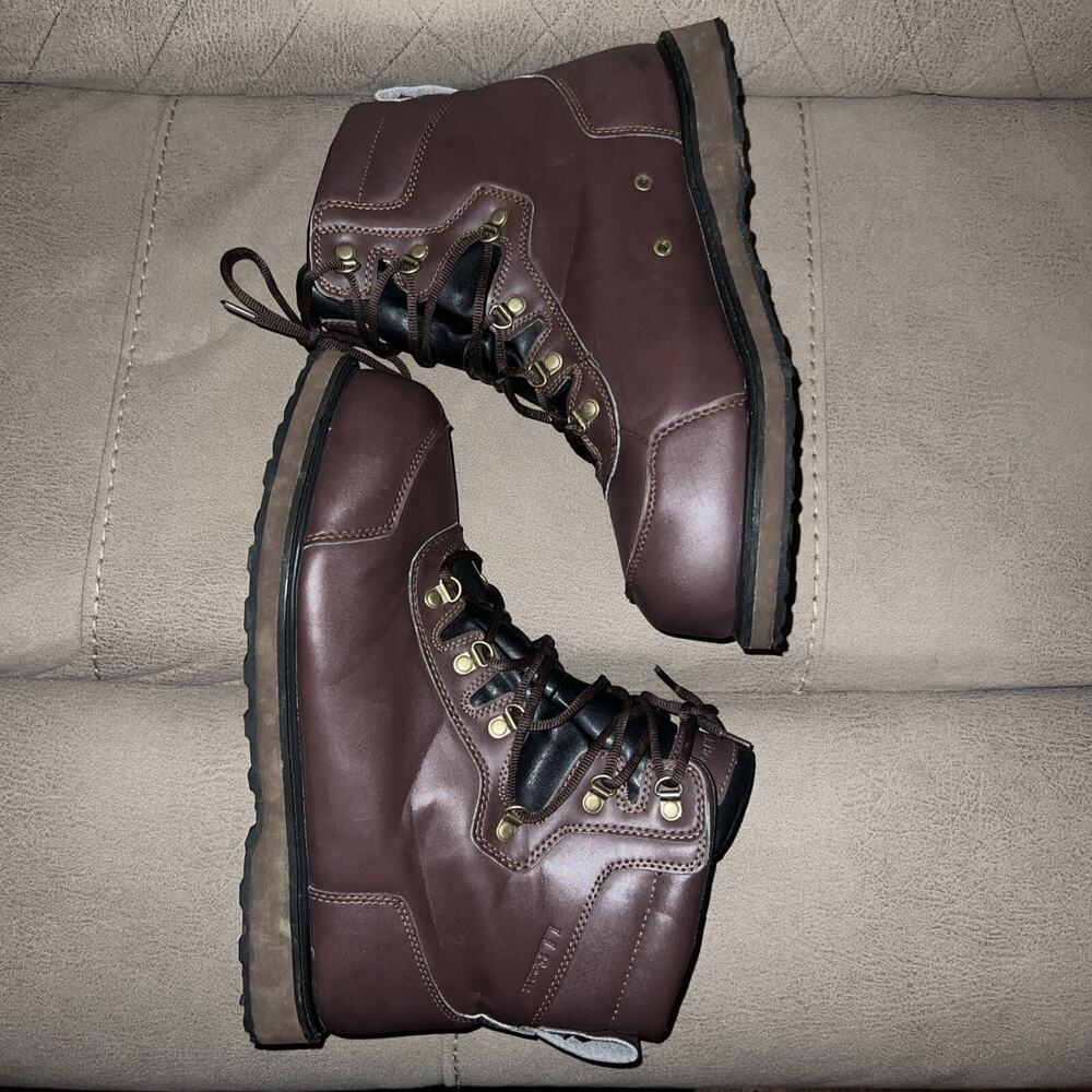 LL Bean Men Brown Leather Boot Size 11 Med Item ID 281171 Hiking Fishing - Picture 8 of 9